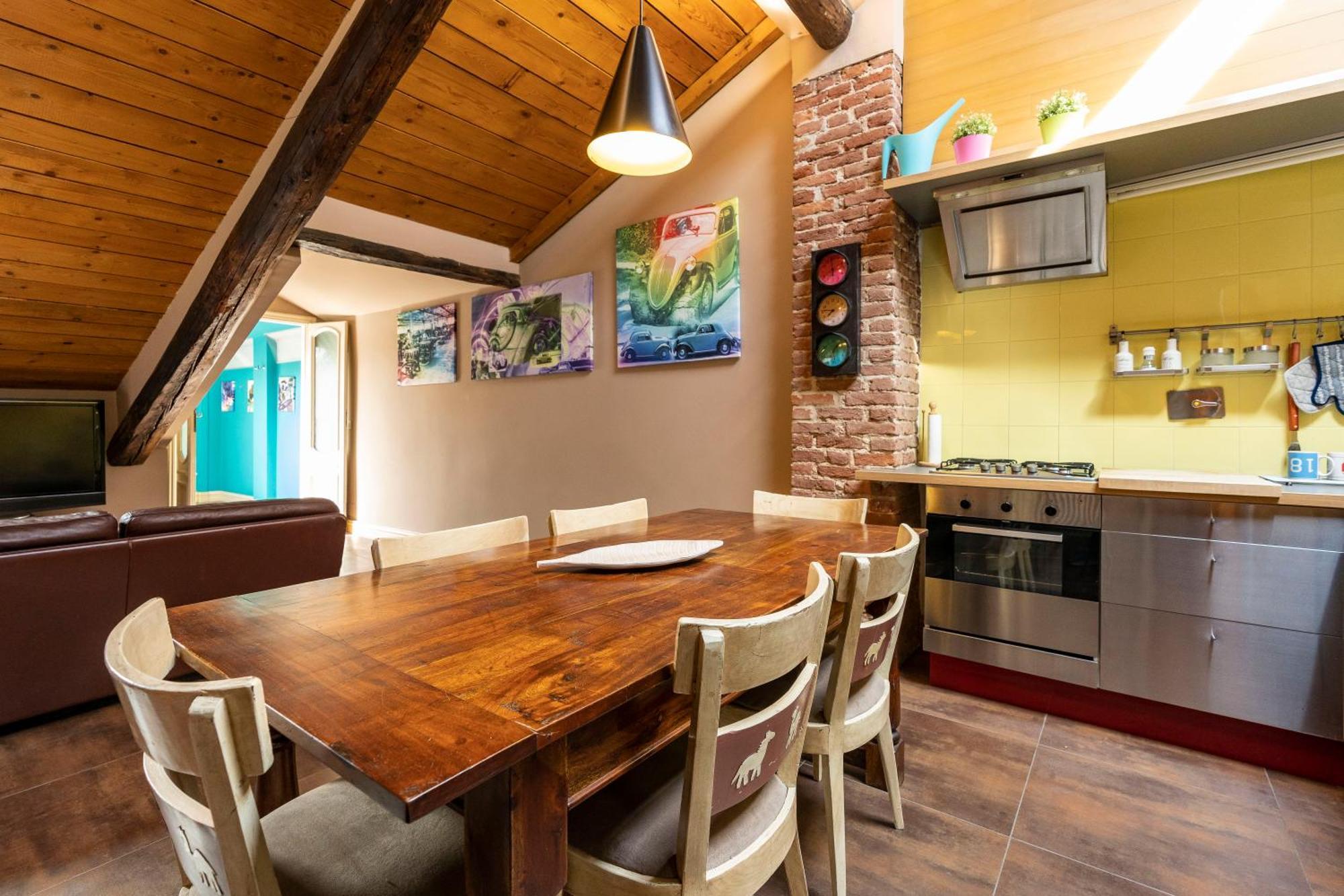 Apartamento Attico Vicino Stazione Turín